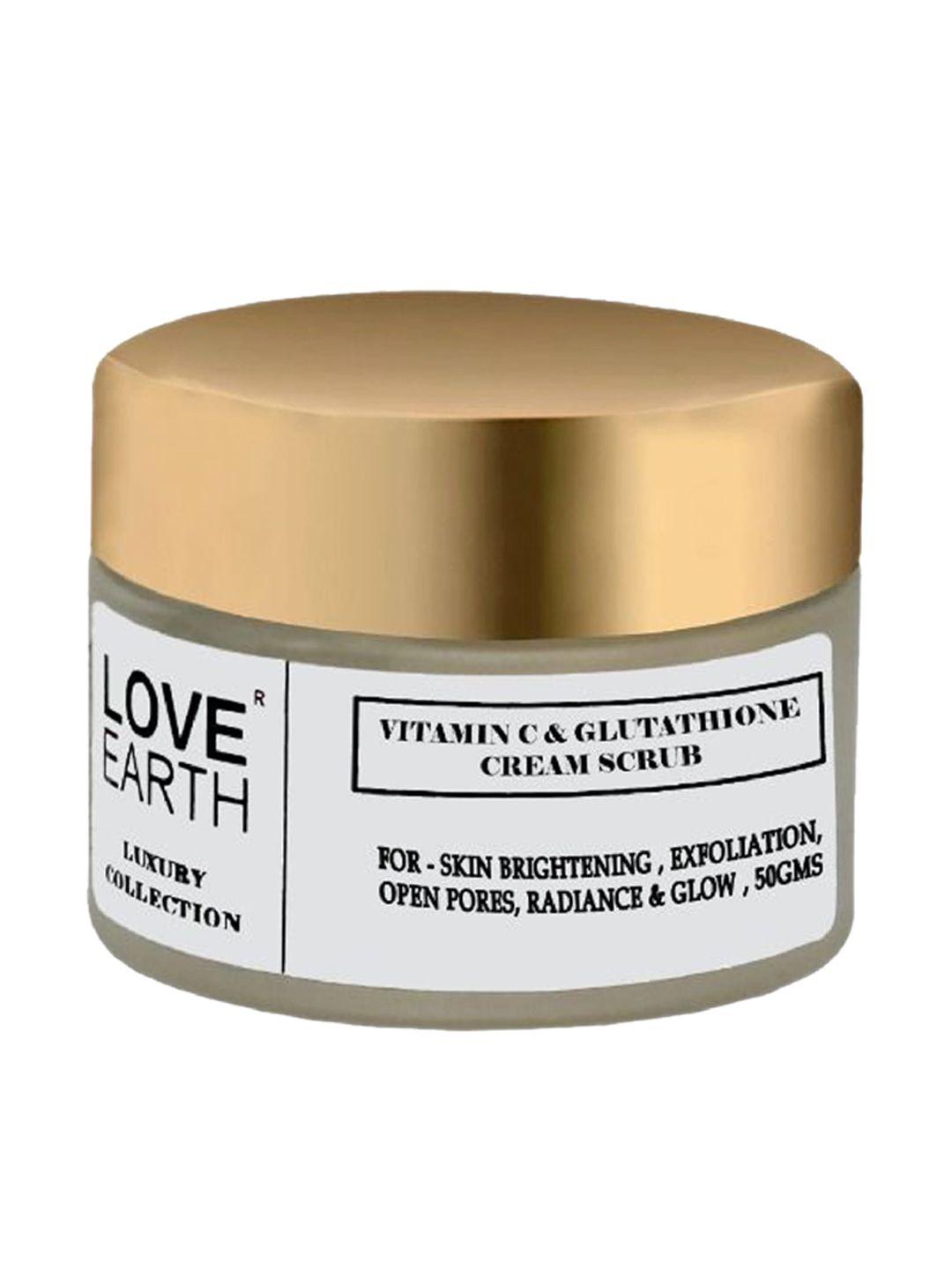 love earth vitamin c and glutathione face scrub 50 g