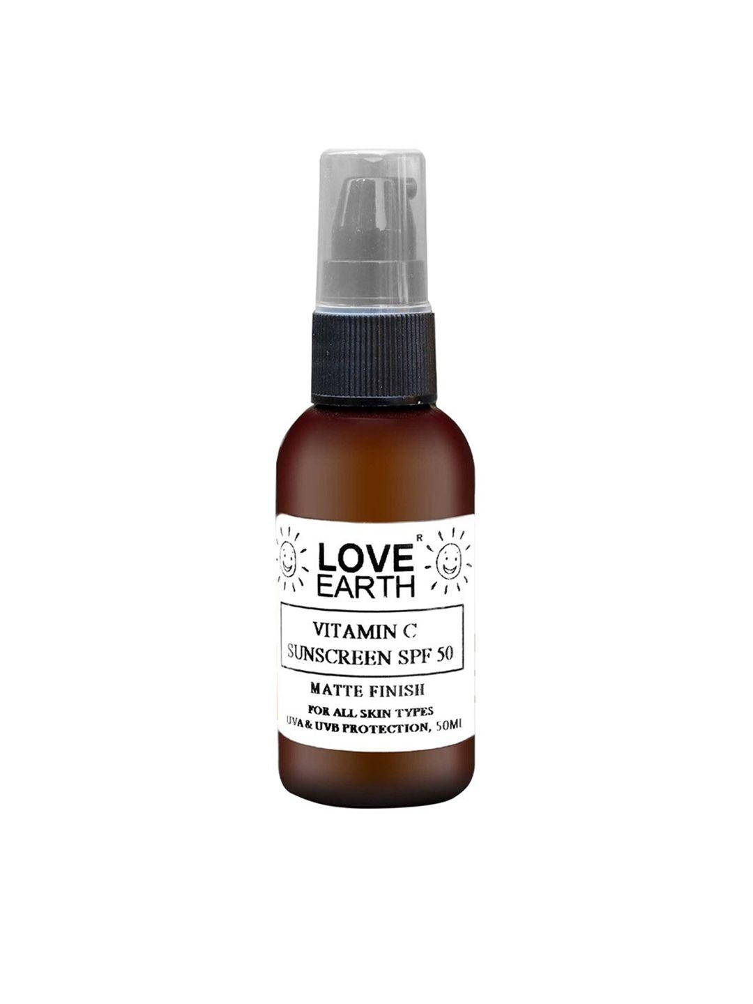 love earth vitamin c sunscreen spf-50 , 50ml