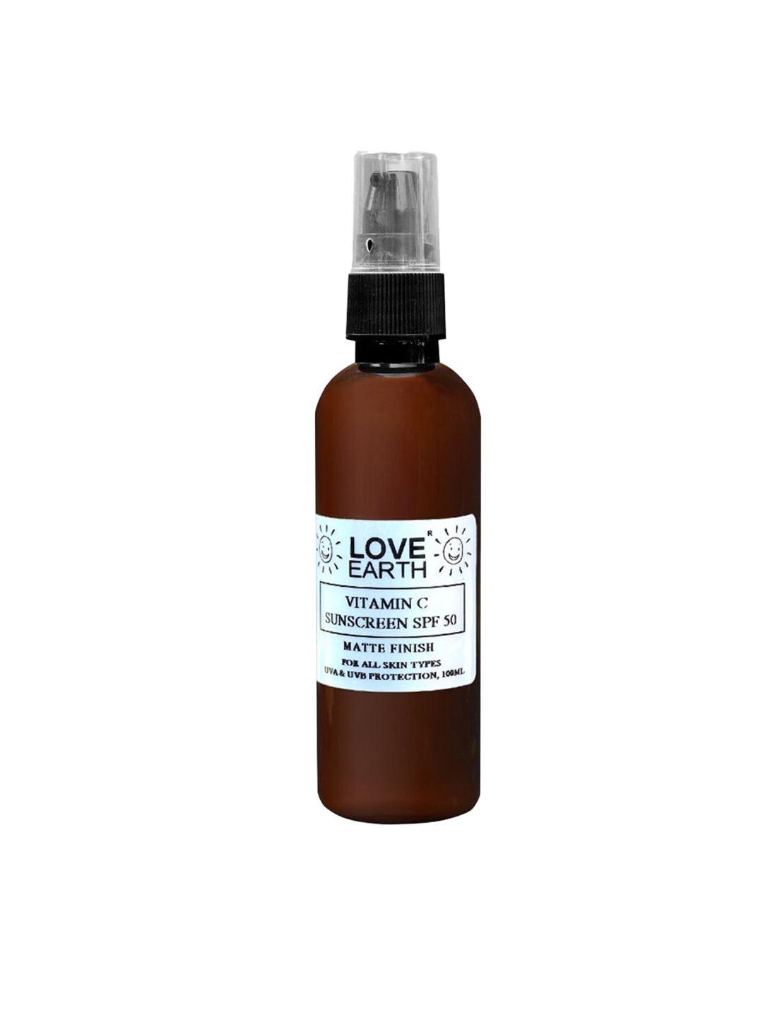 love earth vitamin c sunscreen spf-50 100ml