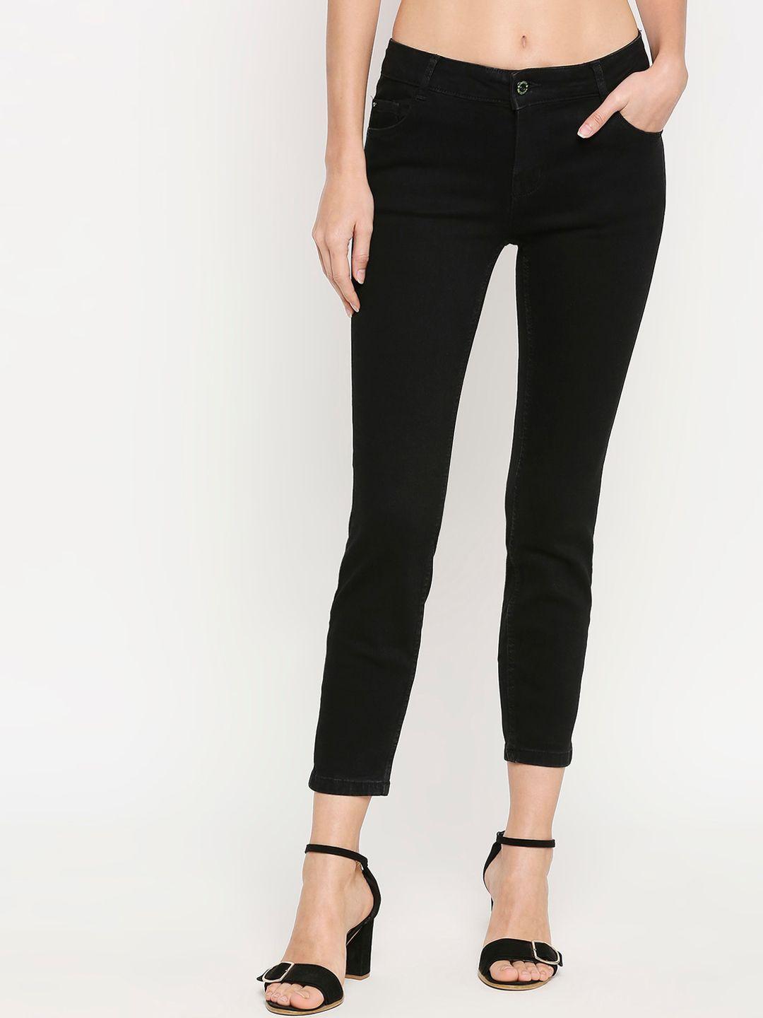 lovegen women black comfort skinny fit stretchable jeans