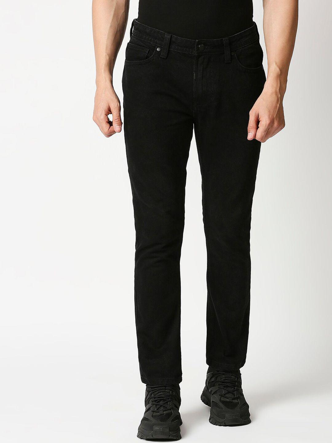 lovegen men black slim fit jeans