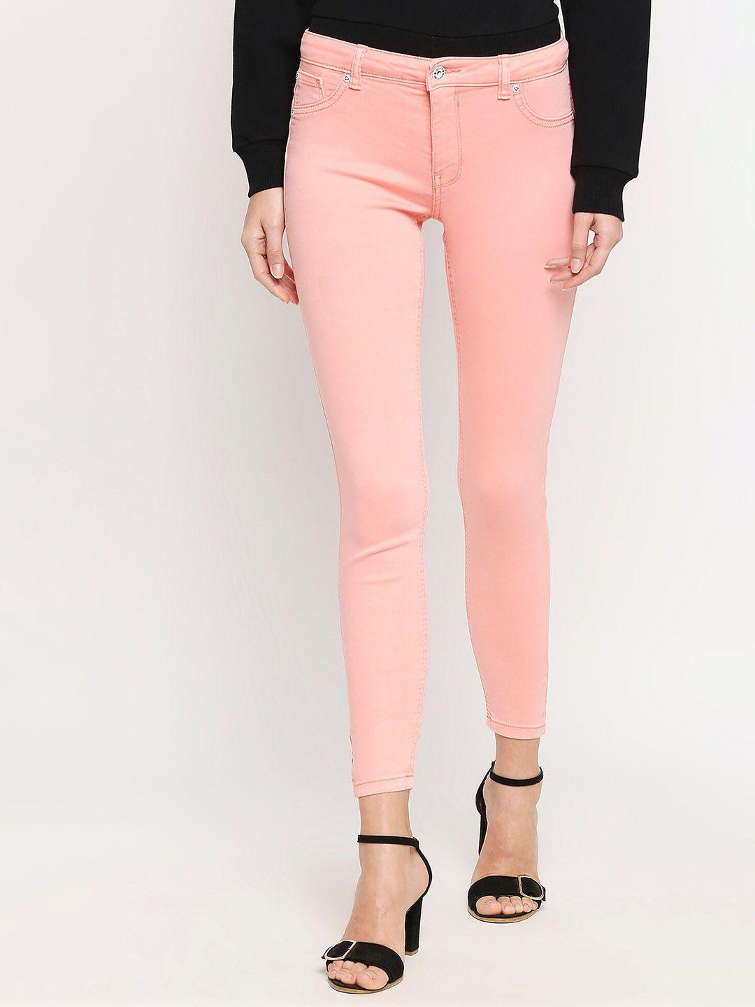 lovegen women peach montreal color push up jeans