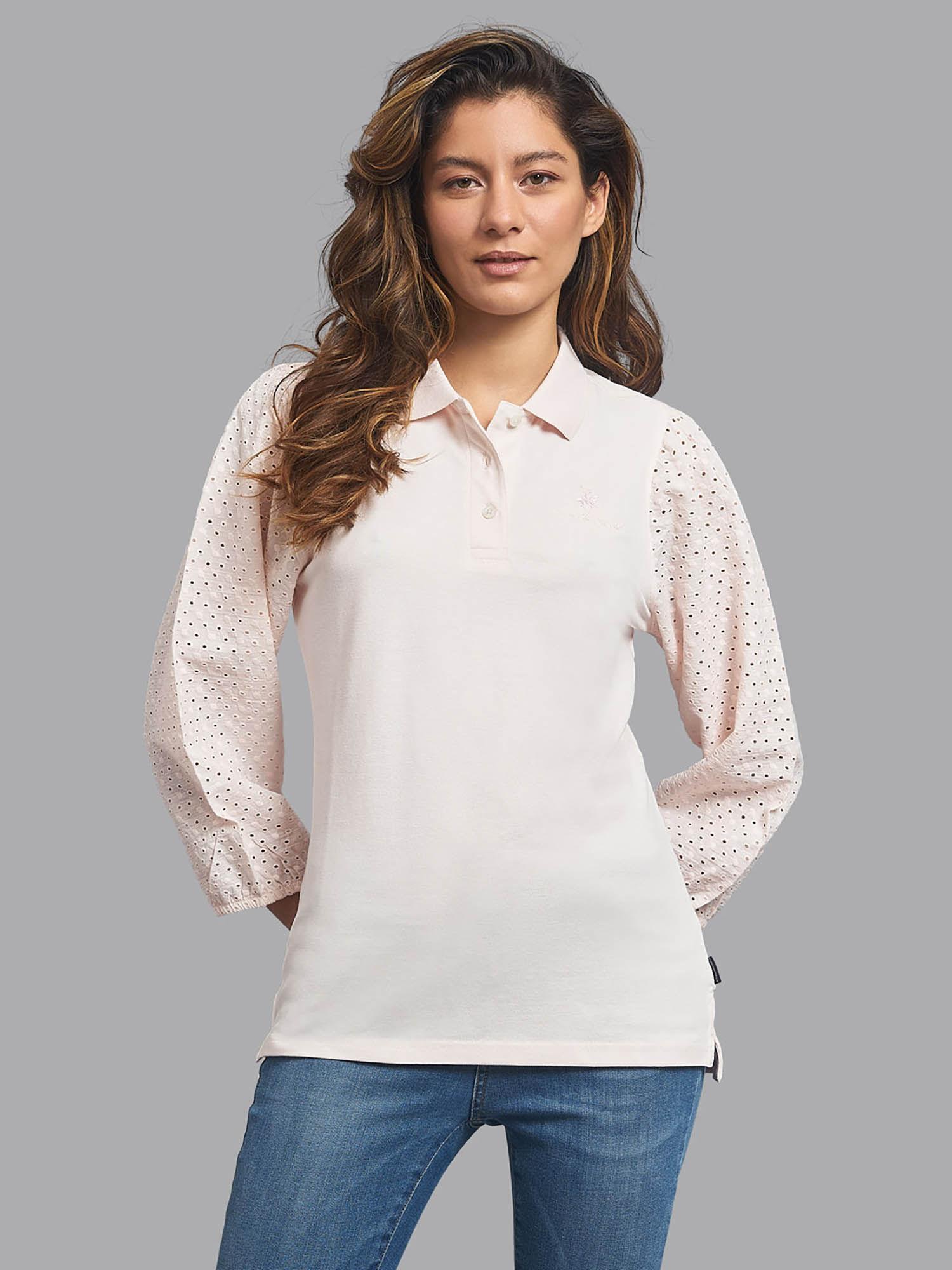 lovely in lace polo t-shirt