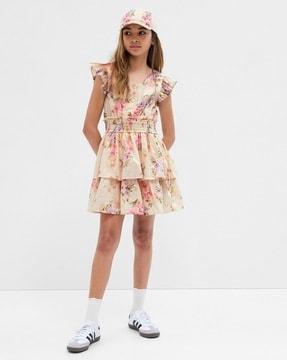 loveshackfancy mini pop over floral dress