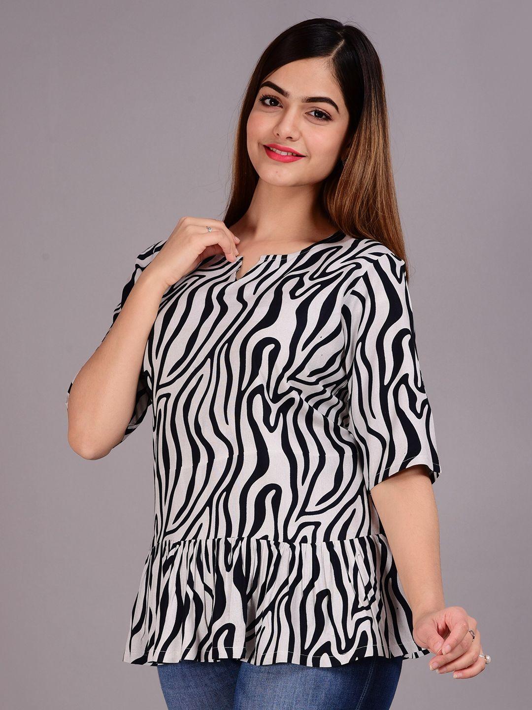 lovista white print top