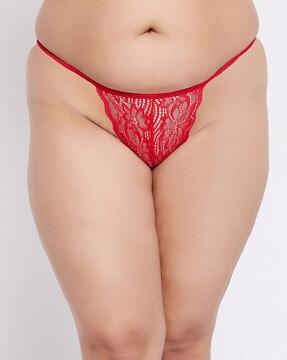 low coverage lace thongs