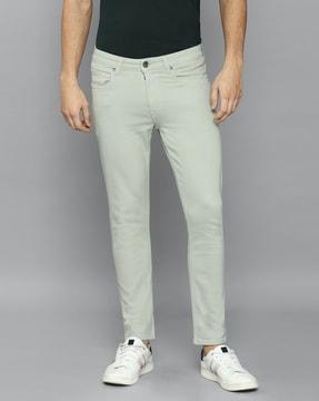 low-rise straight jeans