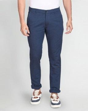 low rise autoflex casual chinos