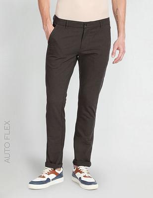 low rise autoflex casual trousers