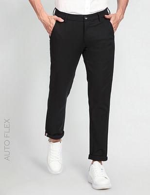 low rise autoflex casual trousers