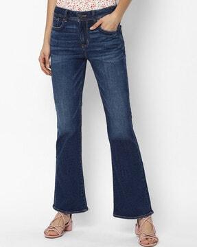 low-rise bootcut jeans