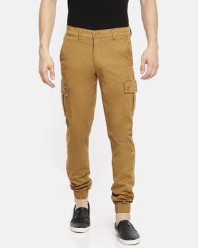 low-rise cargo joggers