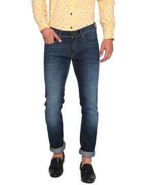 low rise full length slim jeans