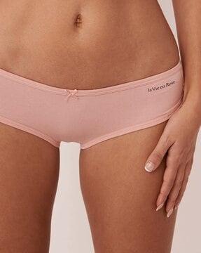 low-rise hipster panties with elasticated waist