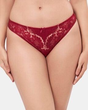 low-rise lace thong panty - pan70201