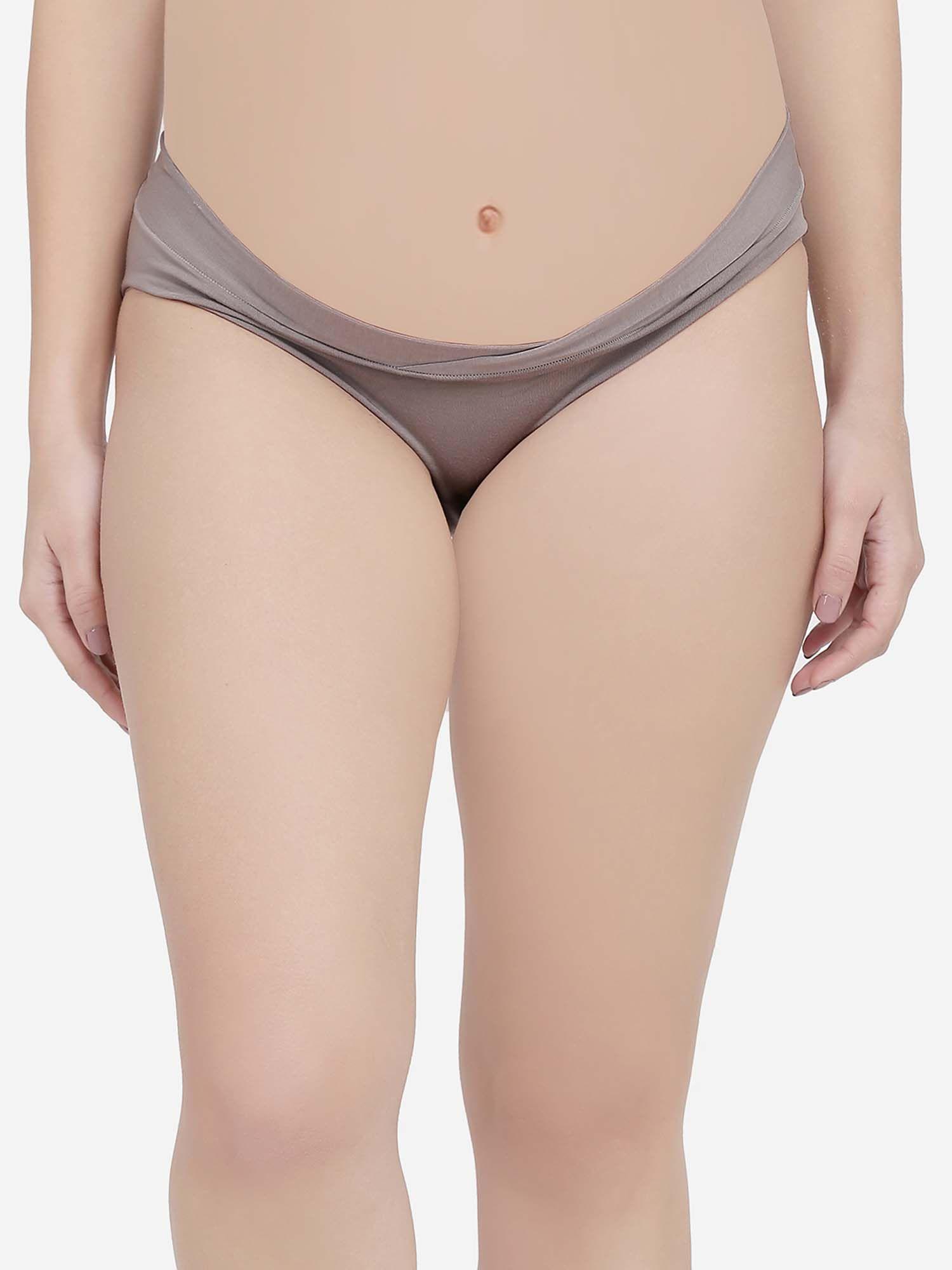 low rise maternity panty - grey