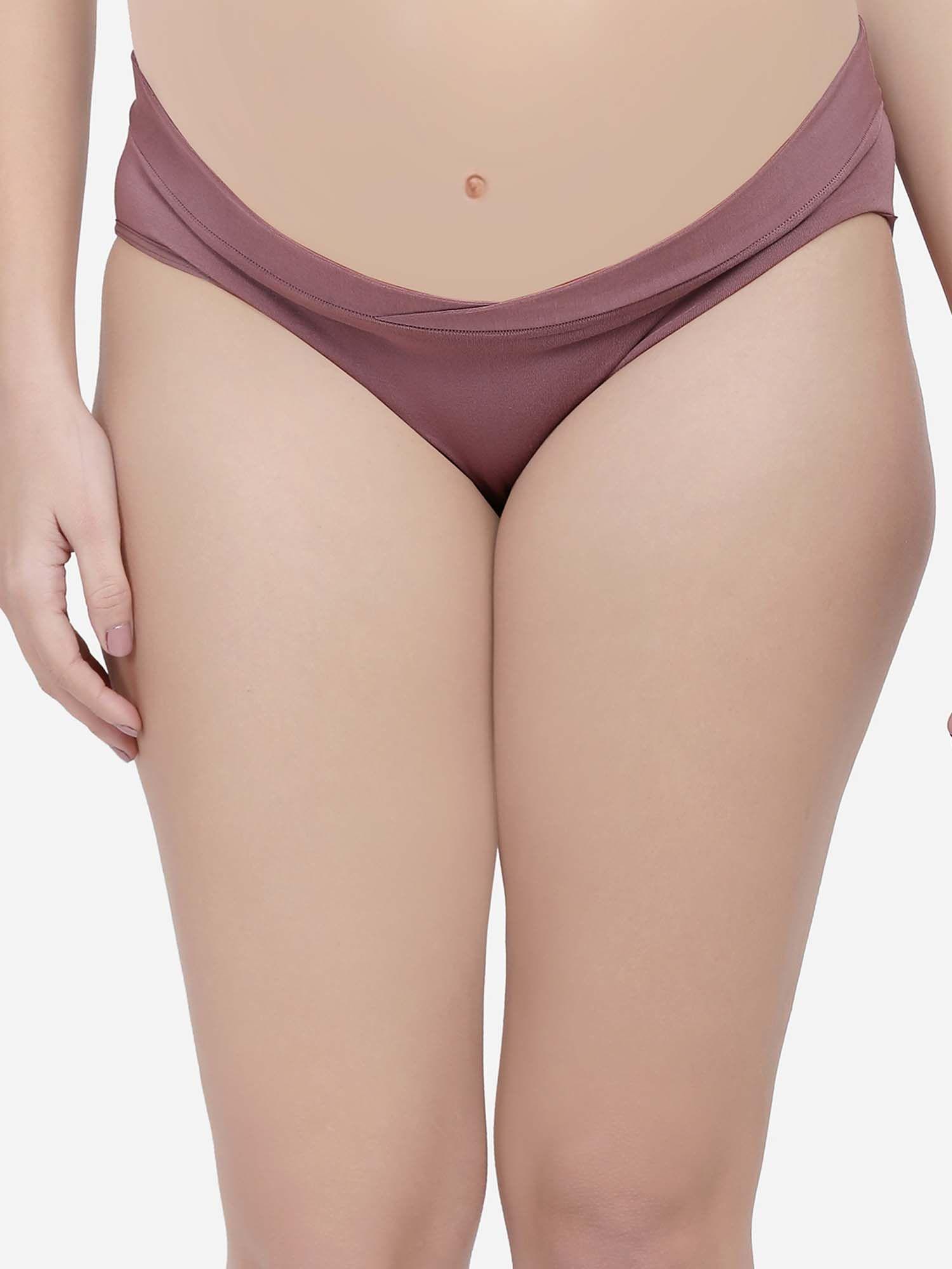 low rise maternity panty - purple