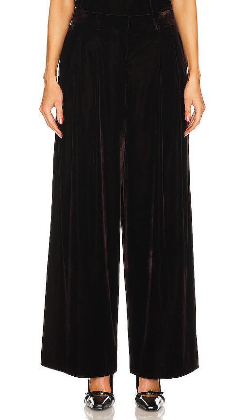 low rise pleated pant