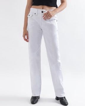 low-rise relaxed jeans