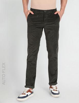 low rise slim autoflex trousers