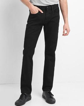 low-rise slim fit jeans