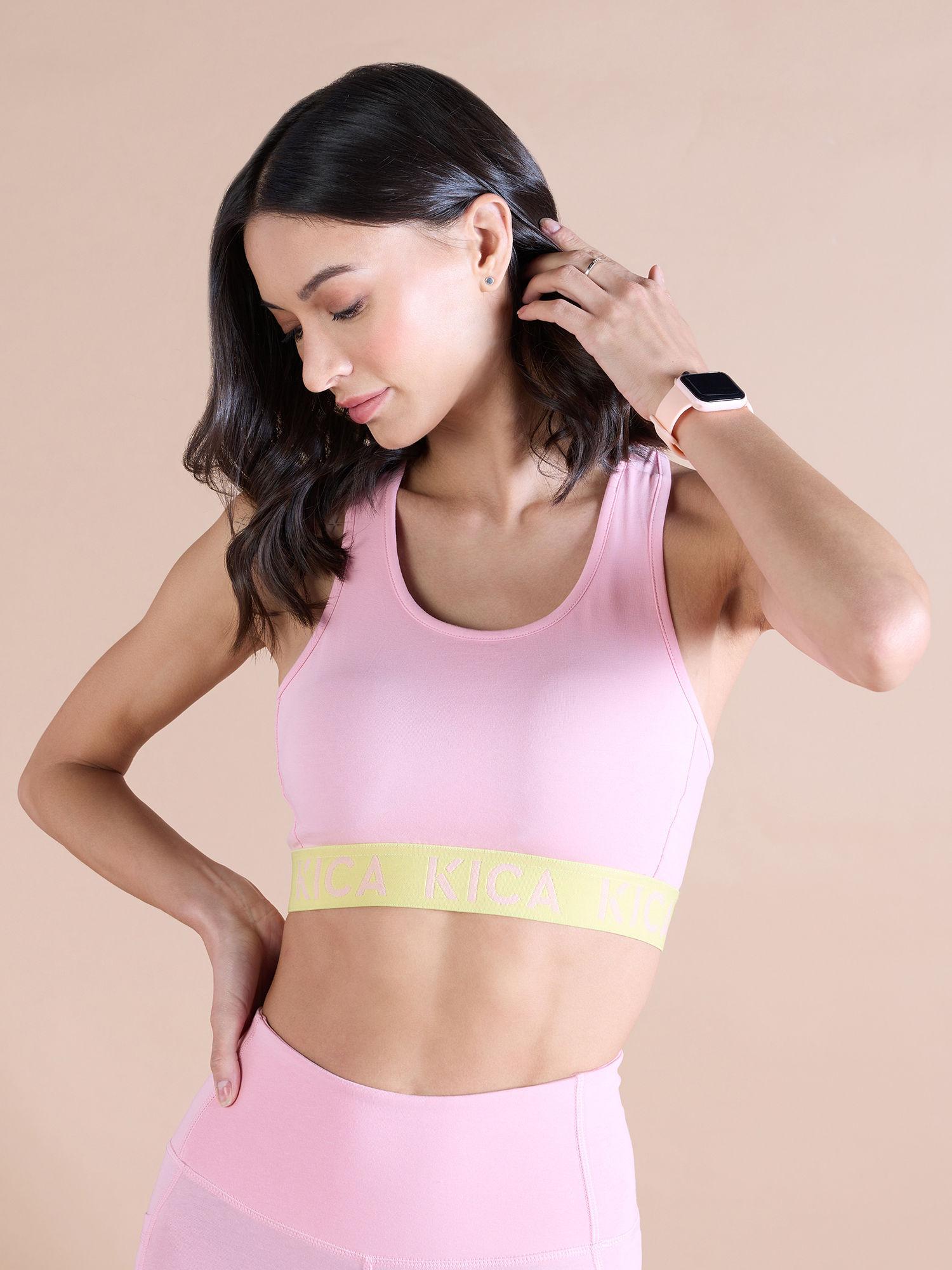 low to mid impact cotton sports bra for low to mid activities