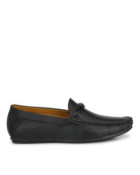 low-top loafers with slip-on styling