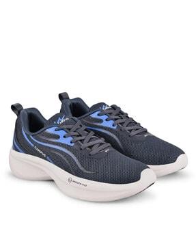 low-top lace-up running shoes