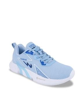 low-top lace-up running shoes