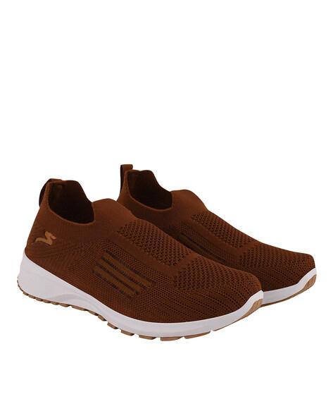 low-top slip-on running shoes