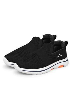 low-top slip-on walking shoes