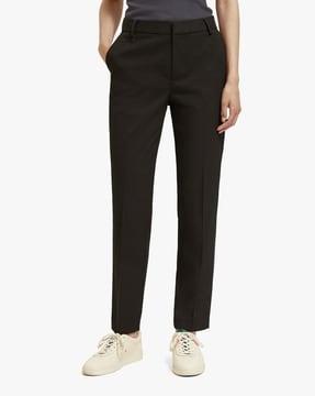 lowry slim fit flat-front trousers