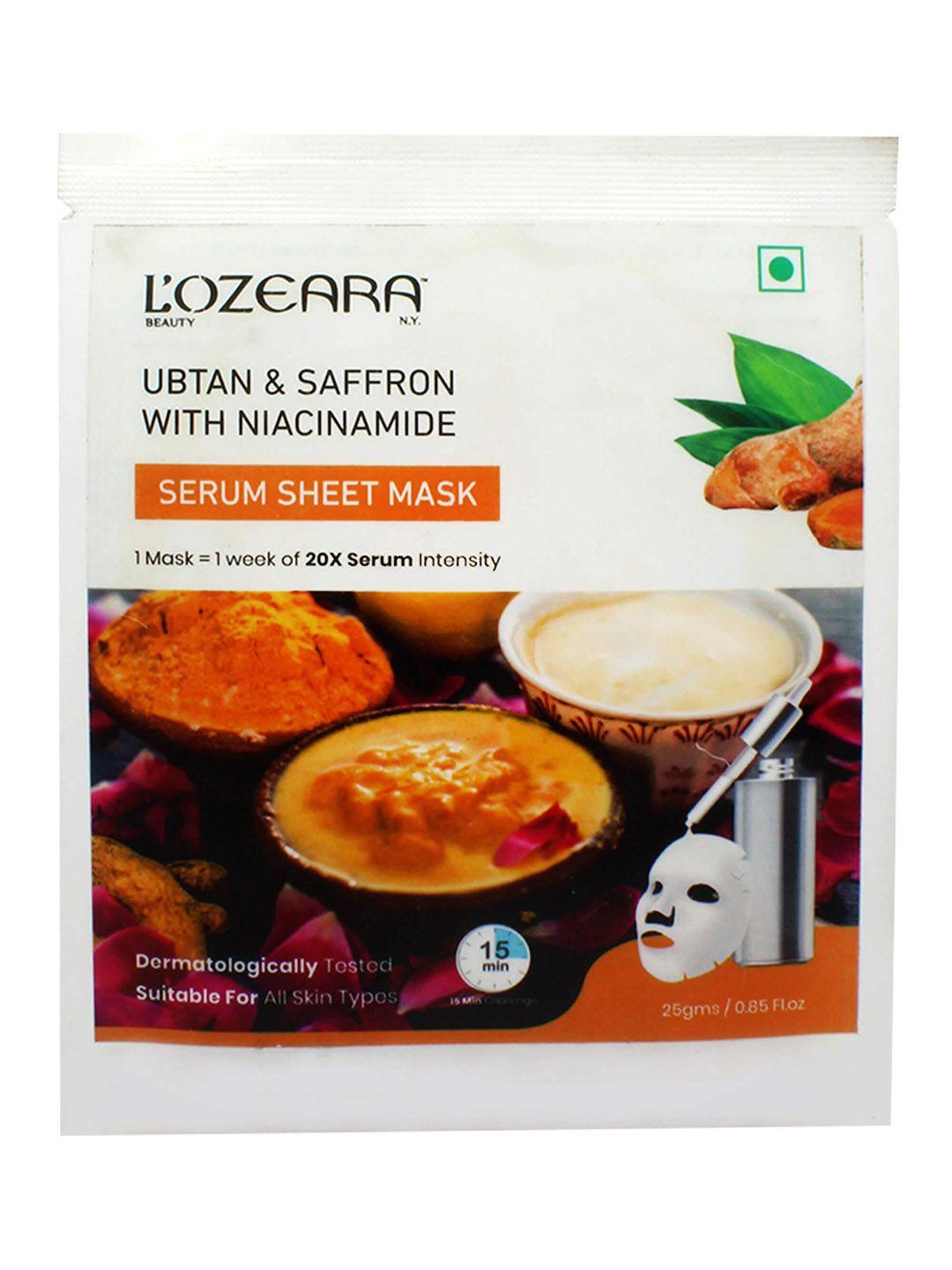 lozeara beauty n.y ubtan serum sheet mask 25 ml