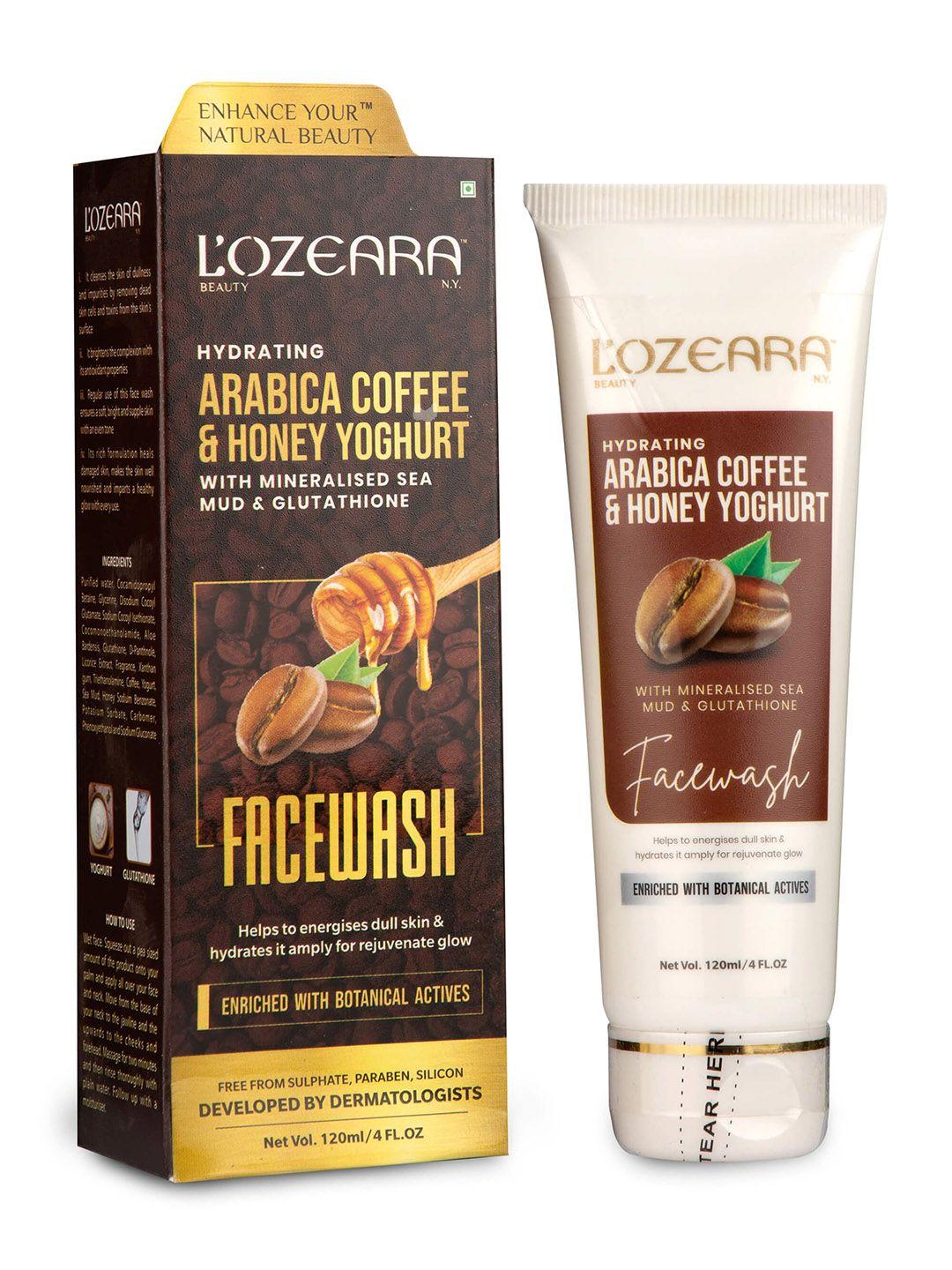 lozeara beauty n.y arabica coffee & honey yoghurt face wash 120 ml