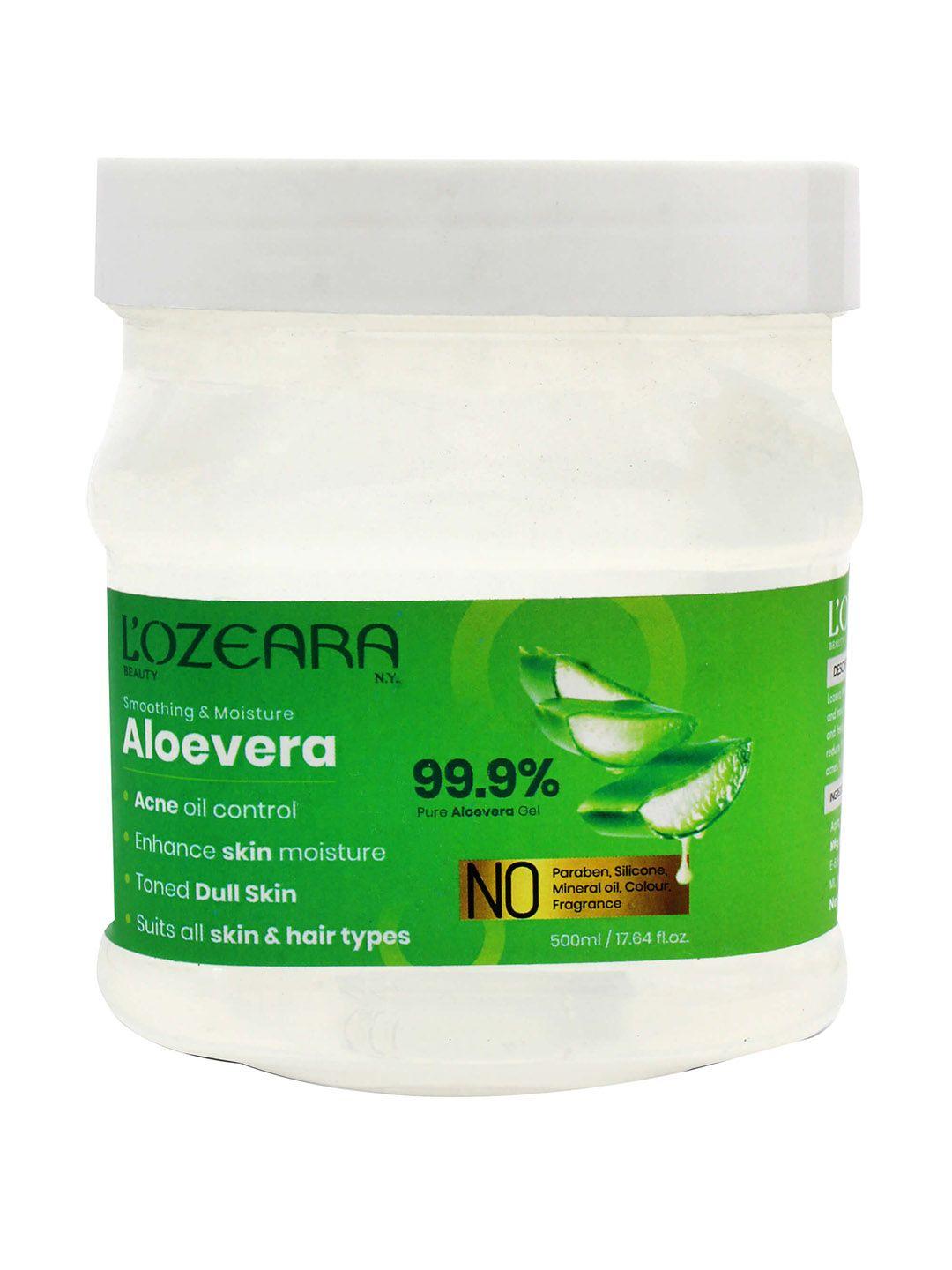 lozeara beauty n.y smoothing & moisturizing aloevera gel 500 ml