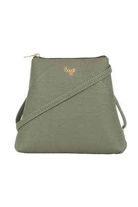lp bagy pvc zipper closure women's backpack - olive
