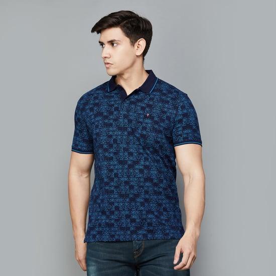 lp jeans men printed regular fit polo t-shirt