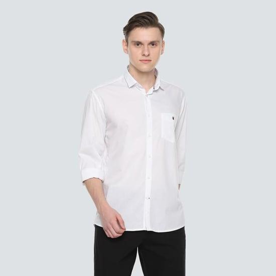 lp sport men printed slim fit casual shirt