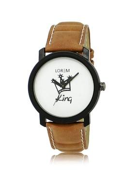 lr18 analogue watch with tang buckle closure