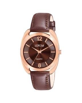 lr324 women analogue wrist watch with leather strap