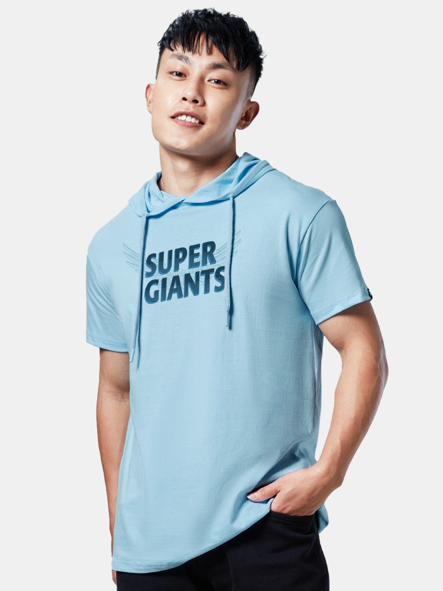 lsg powder blue hooded t-shirts for mens