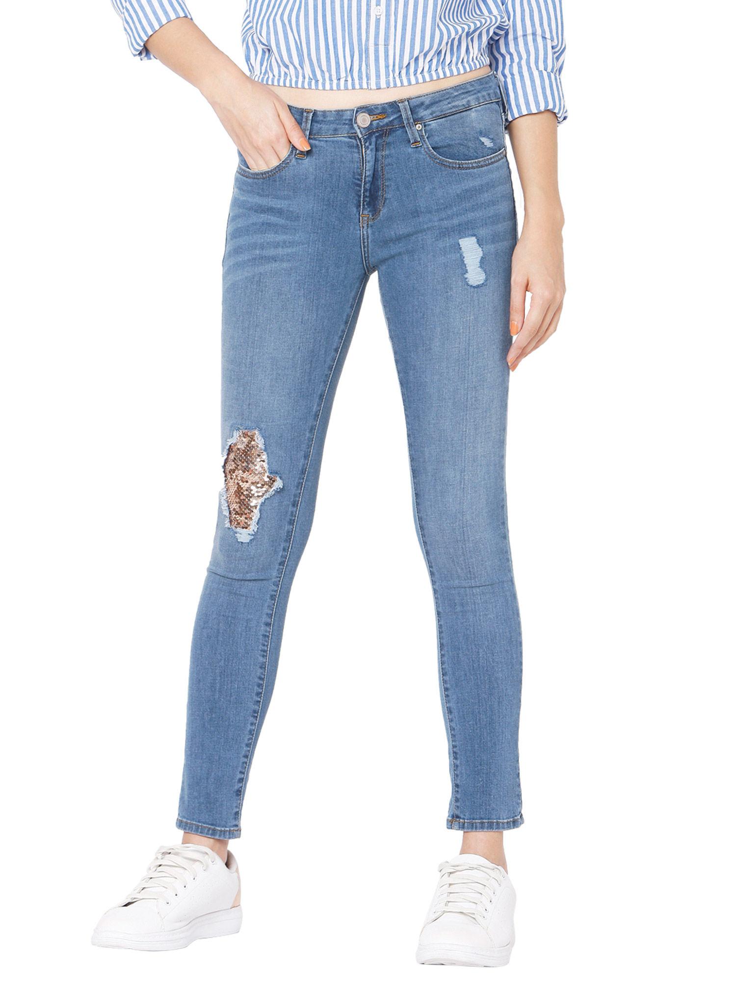 lt. blue women jeans