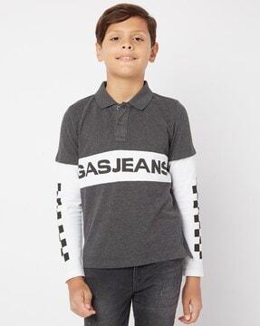 luc jr skater slim fit polo t-shirt