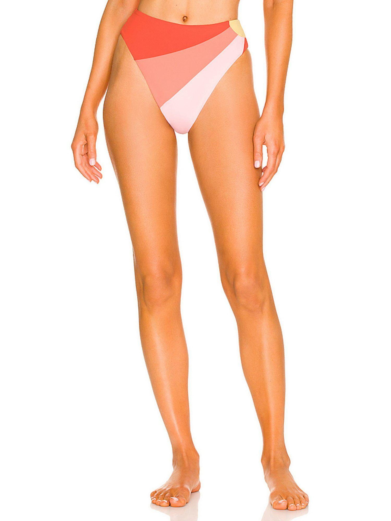 luca bikini bottom coral