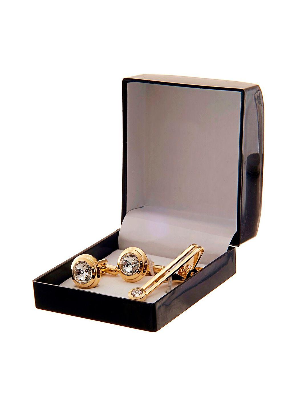lucky jewellery gold plated cufflink