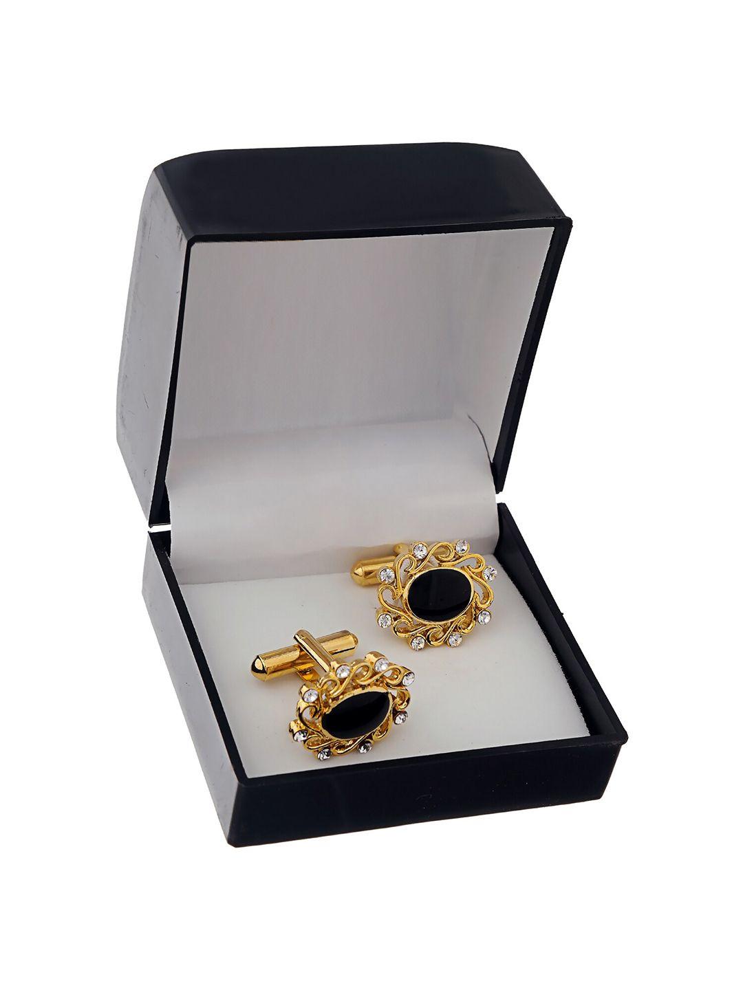 lucky jewellery gold plated cufflink