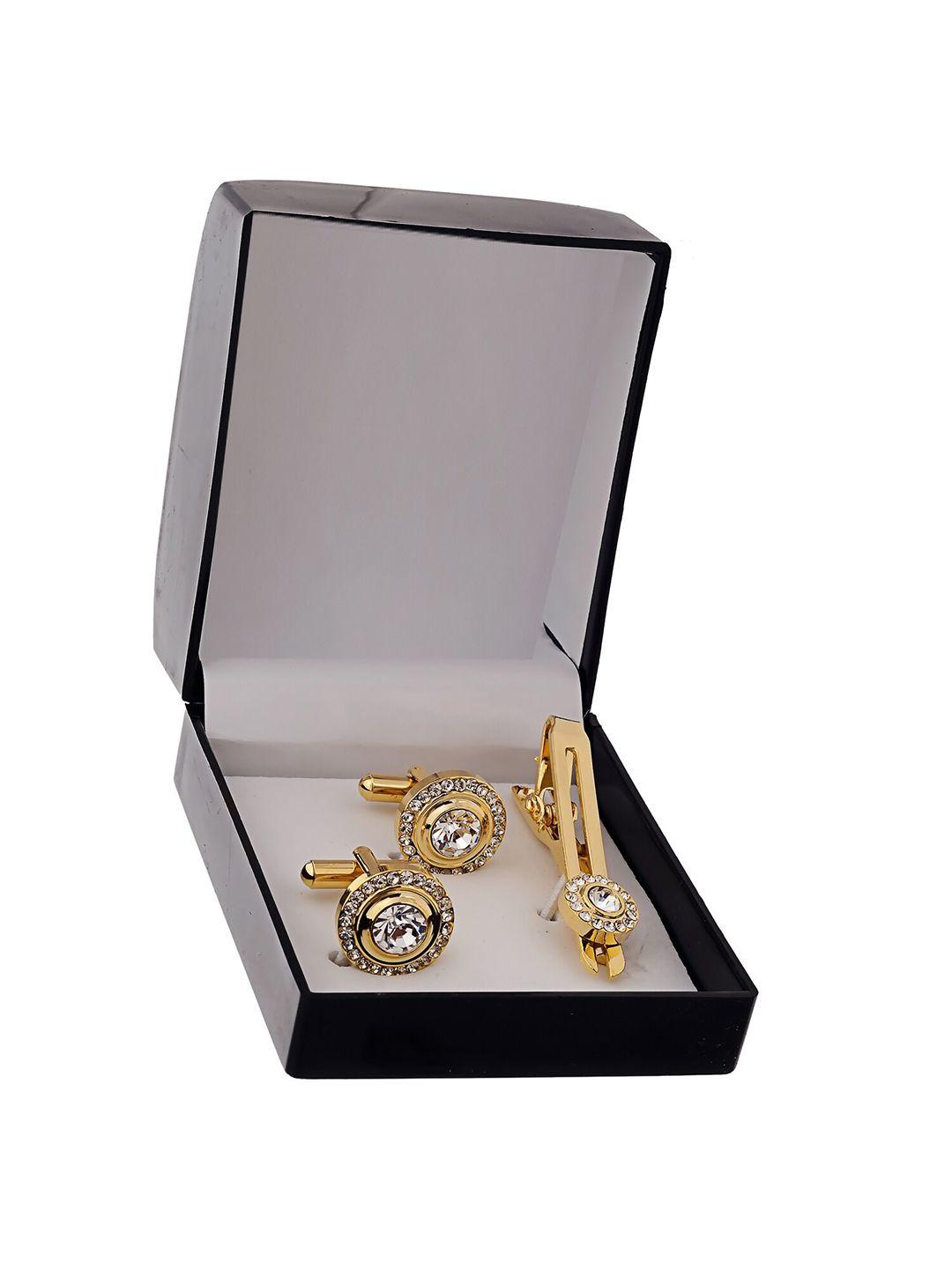 lucky jewellery gold plated cufflink