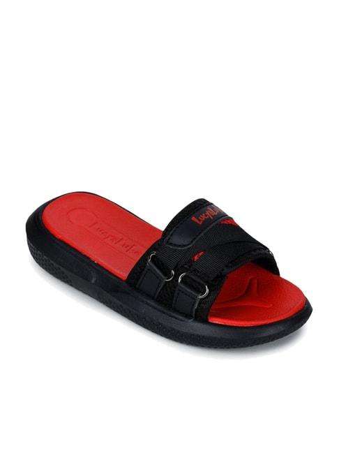lucy-&-luke-by-liberty-kids-red-&-black-slide-sandals