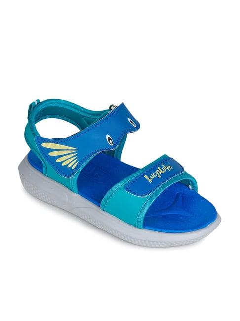 lucy & luke by liberty kids blue floater sandals
