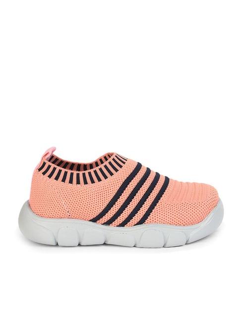 lucy & luke by liberty kids peach casual slip-ons